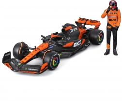 bburago 1:24 formula 1 mclaren mcl38 2024 s figurkou pilota