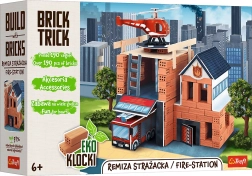 Stavebnice BRICK TRICK hasičská zbrojnice XL