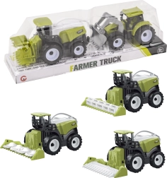 Kombajn s traktorem na zpětný pohon