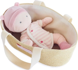 Doudou Jolijou panenka Pola v přenosné tašce do kočárku 28 cm