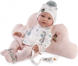 Realistická Panenka Miminko s Celovinylovým Tělem - 42 cm