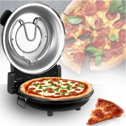 Domácí pizza pec s kamennou deskou 32 cm, regulace teploty až 400 °C