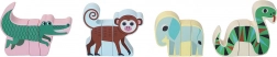 Dřevěné magnetické puzzle zvířátka Jungle
