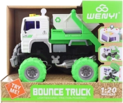 Stavební auto s velkými koly na baterie