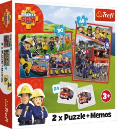 Puzzle 2v1 Fireman Sam s memo hrou