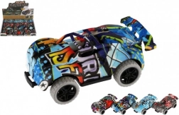 Kaskadérské autíčko na zpětné natažení