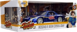 model auta mazda rx-7 1993 1:24 s figurkou street fighter chun-li