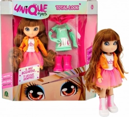 Panenka Unique Eyes – módní sada s doplňky 25 cm