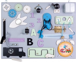 Dřevěná manipulační a senzorická tabule 50 × 37,5 cm