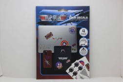 Samolepky TOP GUN – licenční sada 4 archů