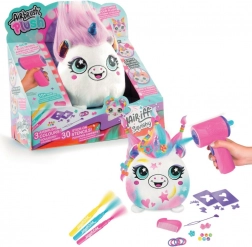 Airbrush kreativní sada Hair'iffic s vlasatým plyšákem