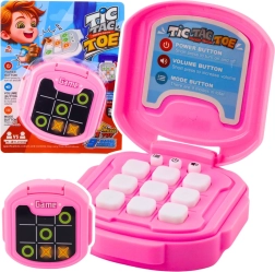 Elektronická hra piškvorky TIC TAC TOE, 9 režimů, růžová