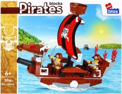 Stavebnice pirátská loď s minifigurkami