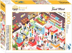 Puzzle BRAIN TREE Food Mart – samoobsluha, 1000 dílků