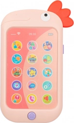 Vzdělávací hračkářský telefon Baby Mix růžový