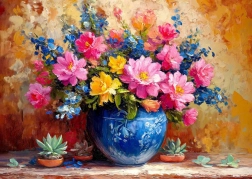 Enjoy puzzle Červenající se koutek 1000 dílků