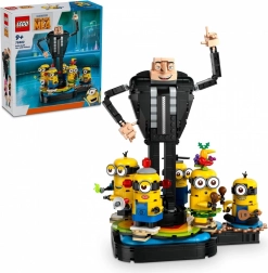 Lego Despicable Me 4 Gru a Mimoňové z kostek