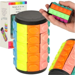 Logická hlavolamová skládačka rotační válec 5 řad