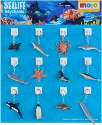 Mojo displej s 36 přívěsky na klíče – mořský svět