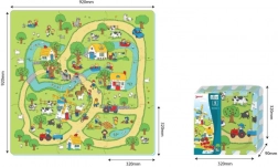 Pěnová podložka puzzle Život na venkově, 9 dílů, EVA, od 10 měsíců