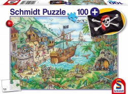 schmidt puzzle v pirátské zátoce 100 dílků s dárkem