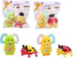 Chrastítka pro miminka, 2 ks (12 × 9 cm)