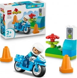 LEGO DUPLO modrá policejní motorka