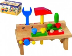 Detoa ponk – dřevěný pracovní stůl s nářadím