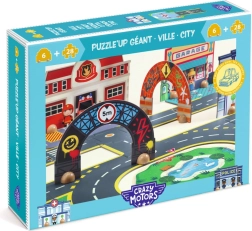 Djeco Puzzl’Up město – puzzle silnice a městská dráha (33 dílků)