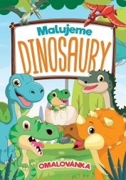 Malujeme dinosaury - omalovánka pro děti