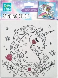 Kreativní malířská sada Canvas Malý ptáček TOYSINN 15 × 15 cm