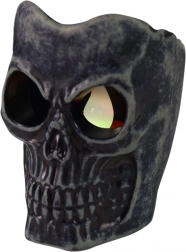 Halloweenská blikající mini lampička ve tvaru lebky