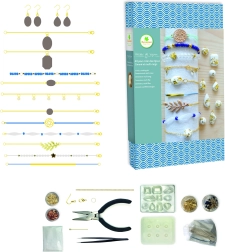 Výroba cementových šperků a náramků se zlatou fólií