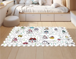 Pěnové město puzzle pro děti