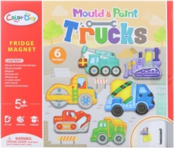 Výroba magnetů – stavební auta kreativní sada