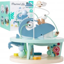 Dřevěný Labyrintová Hračka Mořský Svět pro děti od 18 měsíců