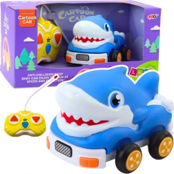 Zábavné autíčko na dálkové ovládání Rekin v modré barvě