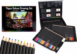 Sada na kreslení v magnetickém boxu, 74 dílů