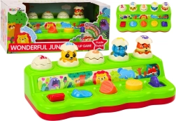 interaktivní pop up hra se zvířátky s hudbou a zvuky