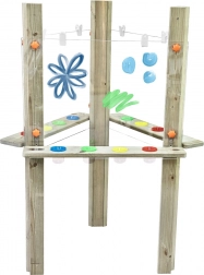 Průhledná akrylová trojstranná malířská tabule XXL CLASSIC WORLD EDU – výtvarné centrum 3 v 1