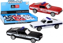 Kovové policejní a hasičské auto 1:32 s frikčním pohonem