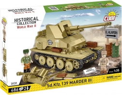 Stavebnice Sd.Kfz. Marder III – stíhač tanků (486 dílků)