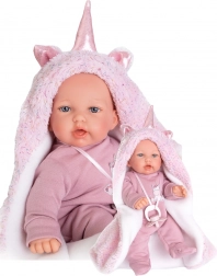 Antonio Juan Petit realistická panenka se zvuky s měkkým látkovým tělem 27 cm