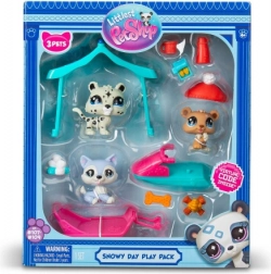 Herní sada Littlest Pet Shop Sněžný den