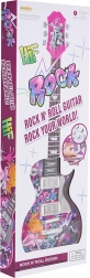 růžová dětská elektrická kytara se zvuky a melodiemi