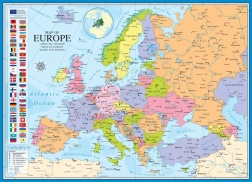 Puzzle EUROGRAPHICS mapa Evropy 1000 dílků