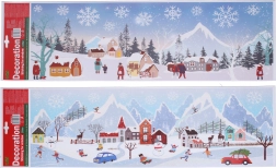 Okenní dekorace Vánoce 59,5 × 21 cm