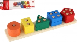 dřevěná skládací věž 29,5 cm v krabičce