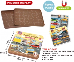 Magnetická sada puzzle Město