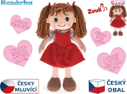 Panenka Rozárka mluvící česky 35 cm